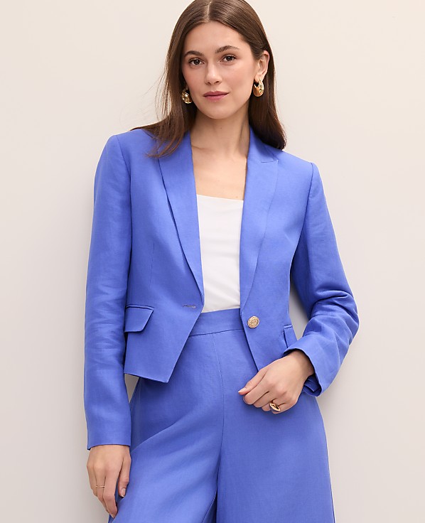 The Modern Newbury Blazer in Linen Blend