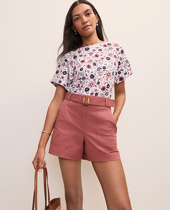Weekend Floral Crew Neck Top