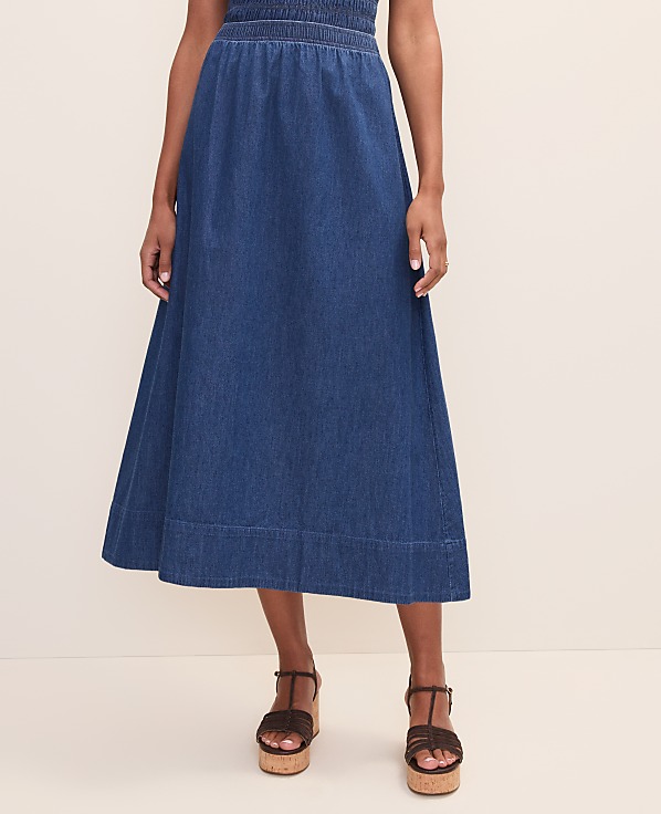 Weekend Easy Fit Denim Midi Skirt