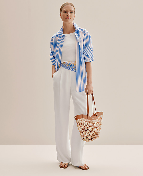 The Pleated Straight Pant