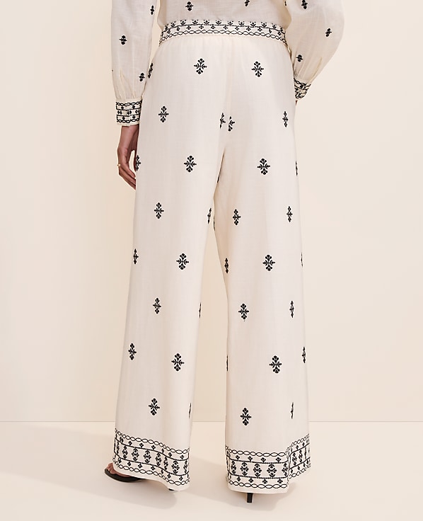 The Embroidered Easy Palazzo Pant