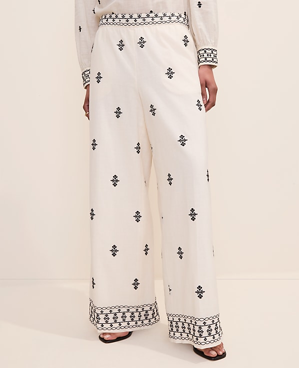 The Embroidered Easy Palazzo Pant