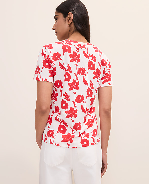 Floral Crew Neck Tee