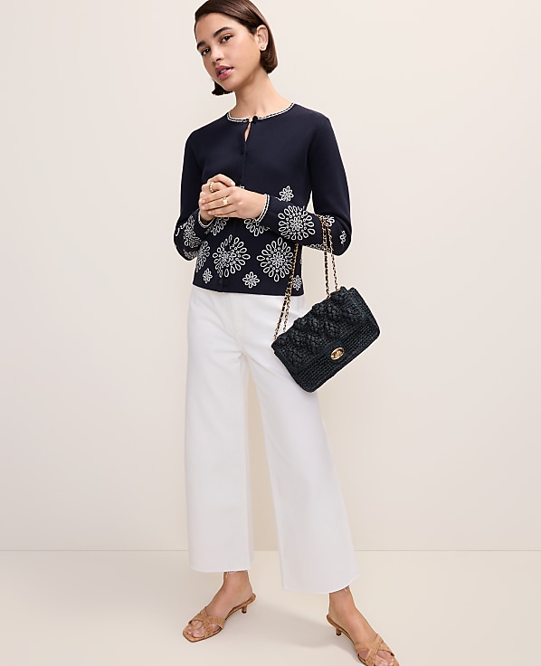 Petite Embroidered Ann Cardigan