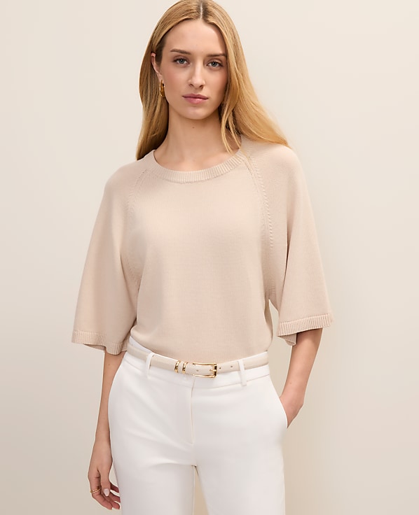 Raglan Crew Neck Sweater