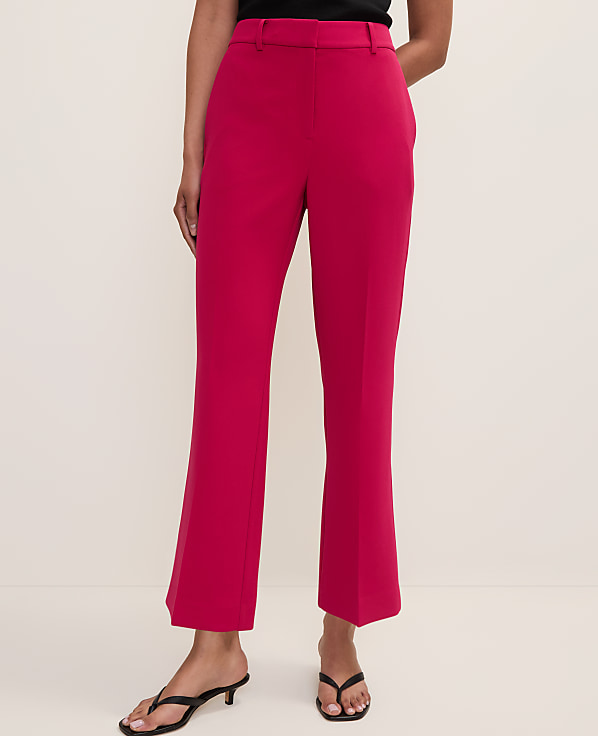 The Flare Ankle Pant in Fluid Crepe