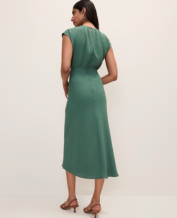 Gathered Midi Dress