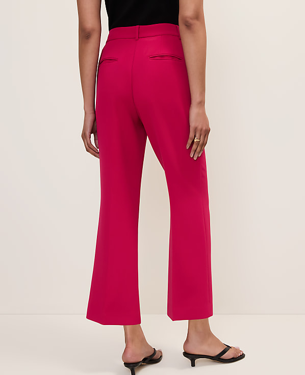 The Flare Ankle Pant in Fluid Crepe