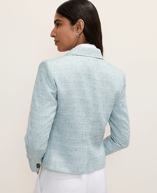 The Petite Modern Newbury Blazer in Tweed