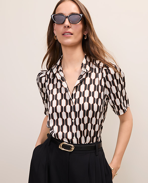 Geo Button Down Shirt