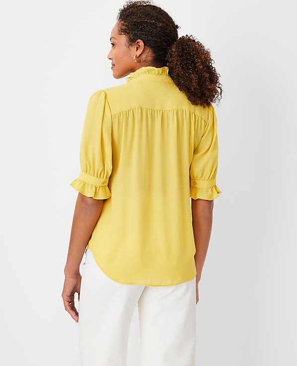 Ruffle Collar Shirt