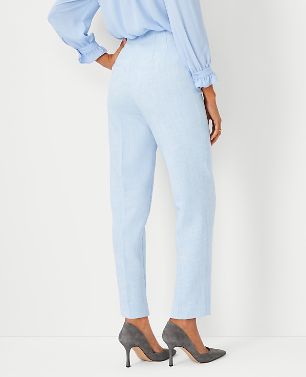 The Petite Lana Slim Pant in Crosshatch
