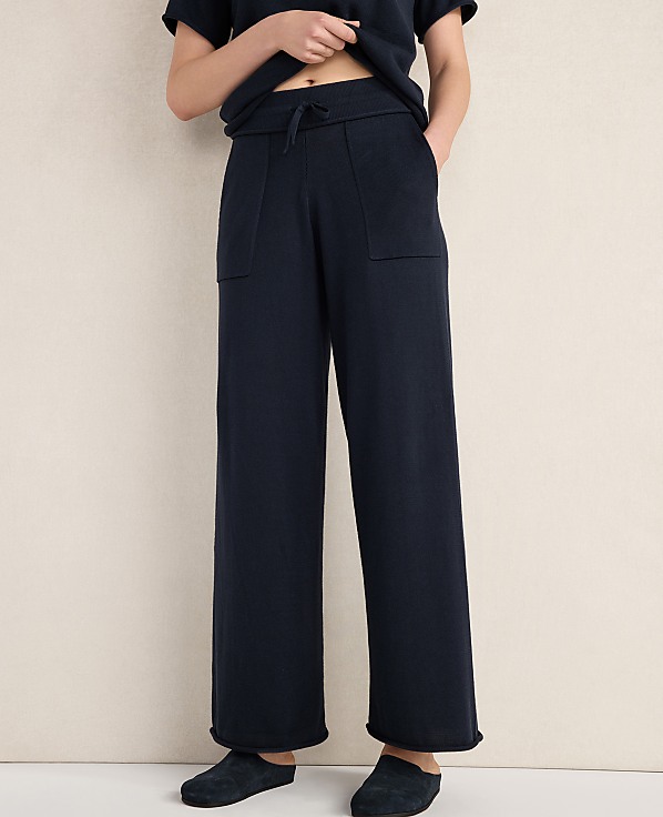 Haven Well Within Cotton Knit Wide Leg Pants