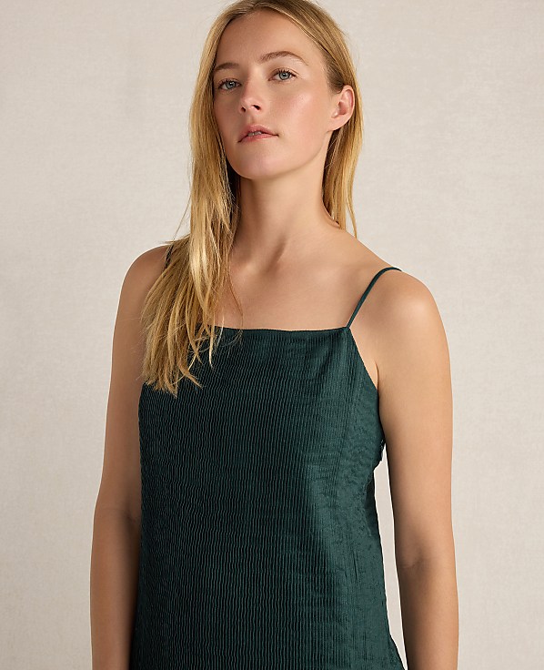 Haven Well Within Ramie Blend Pleated Maxi Dress