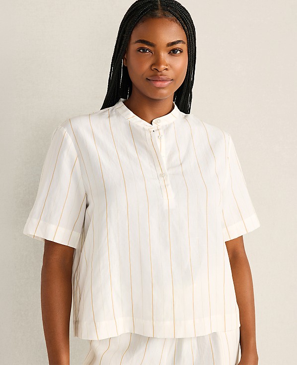 Haven Well Within Silky Linen Blend Top