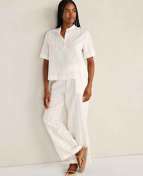 Haven Well Within Silky Linen Blend Top