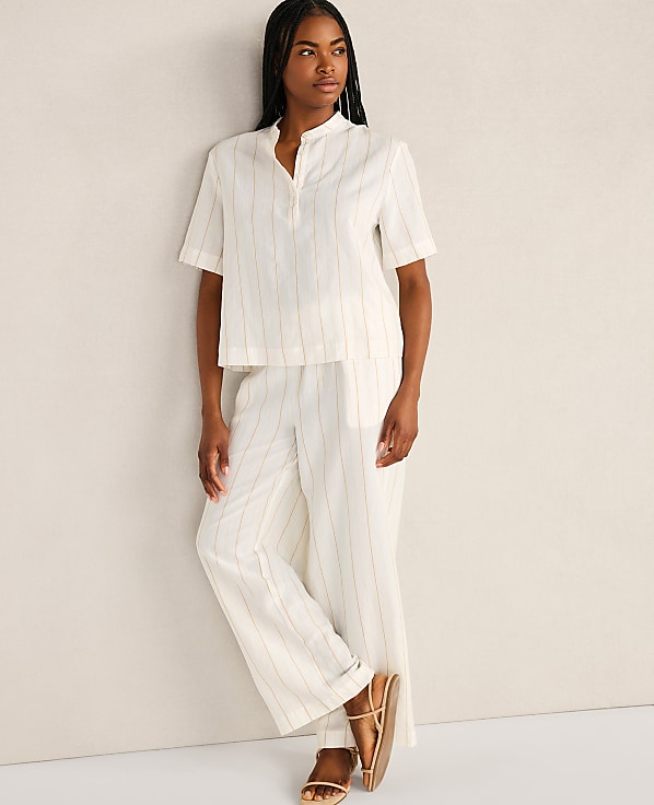 Haven Well Within Silky Linen Blend Drawstring Pants