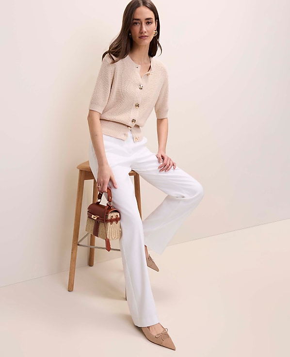 Petite Elbow Sleeve Cardigan