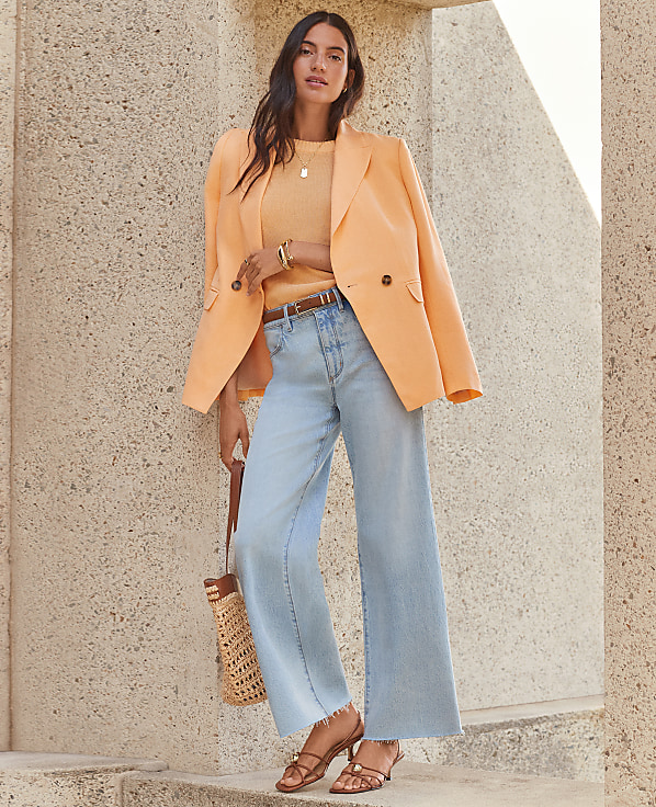 The Petite Wide-Leg Crop Jean