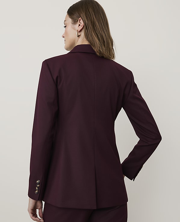 The Petite Fitted Long Blazer