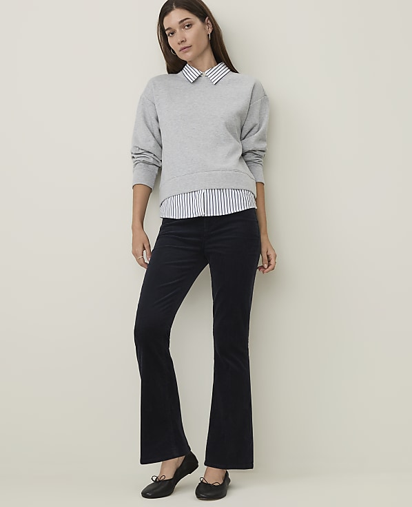 Petite Weekend Cropped Boot Pant in Corduroy