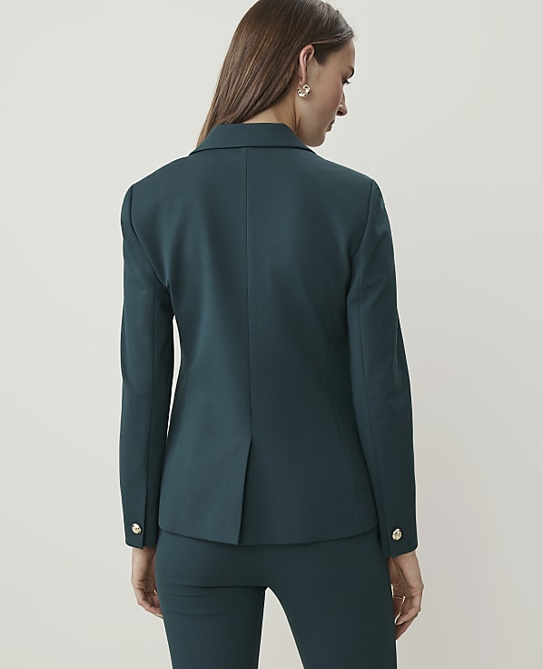 The Petite Single Button Blazer in Ponte