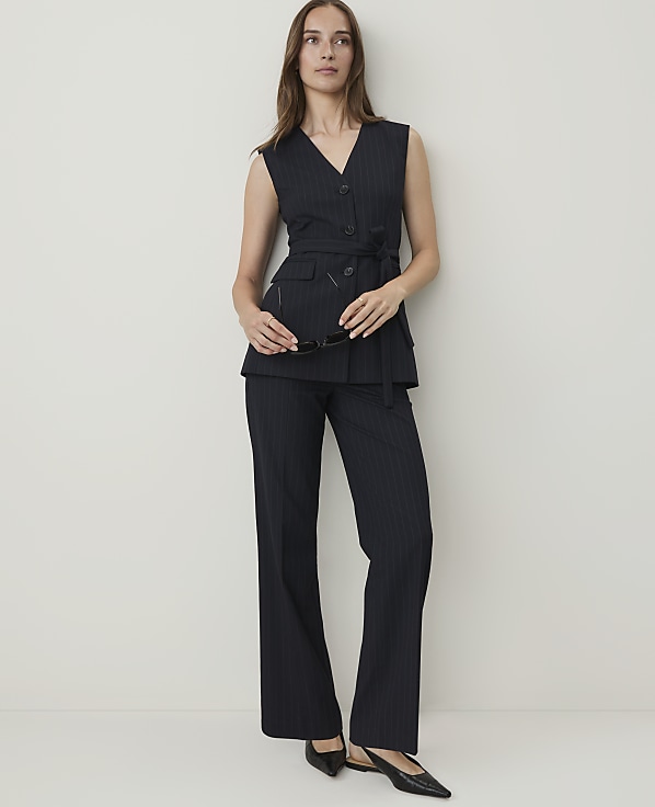 The Petite Pinstripe Caroline Pant
