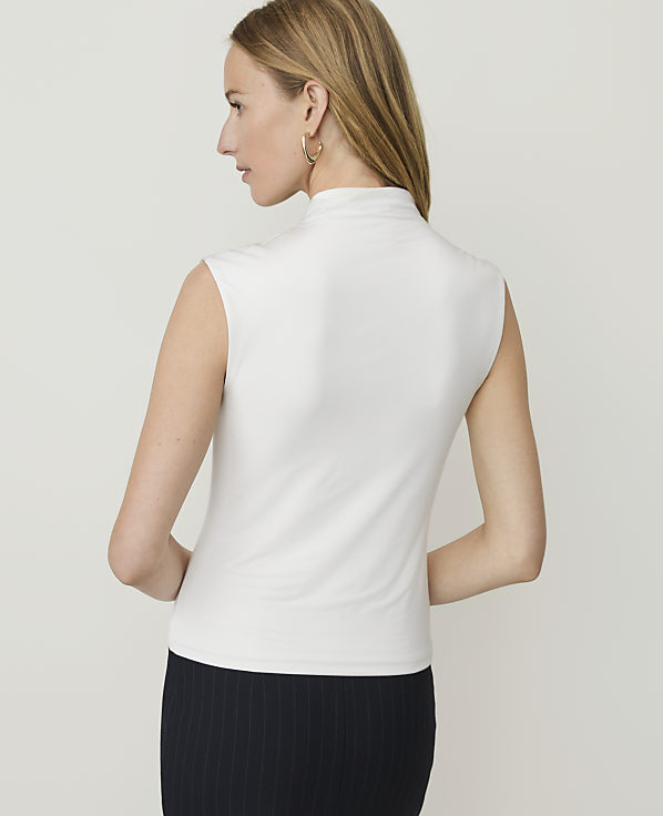 Petite Draped Cowl Neck Top
