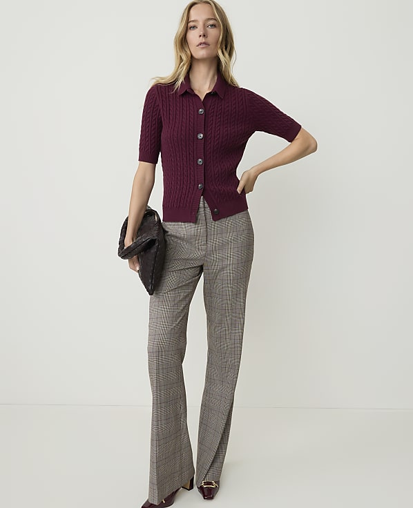 The Petite Plaid Modern Trouser
