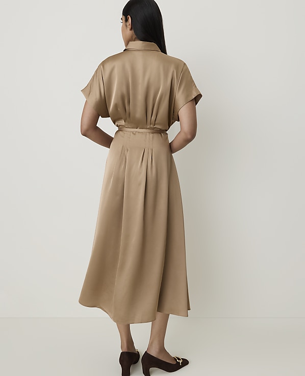 Petite Collared Midi Shirtdress