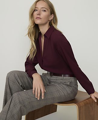 Petite Essential Shirt in Satin