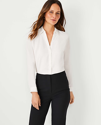 Petite Satin Essential Shirt