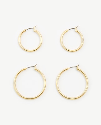 Ann Taylor Hoop Earring Set