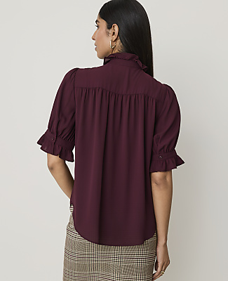 Ruffle Collar Shirt