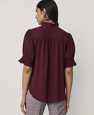 Ruffle Collar Shirt