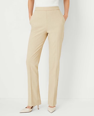 The Side Zip Straight Pant in Bi-Stretch
