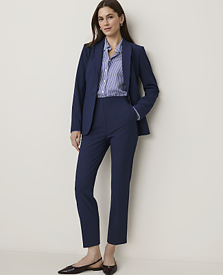 The Side Zip Ankle Pant in Bi-Stretch