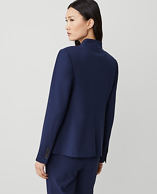 The Cutaway Blazer in Bi-Stretch - Pure Sapphire