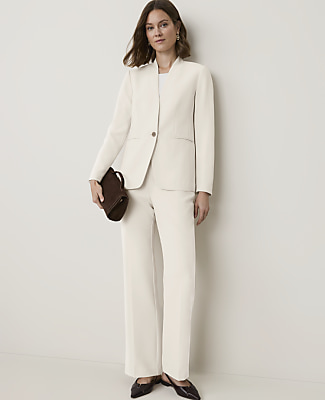 The Side Zip Trouser in Fluid Crepe