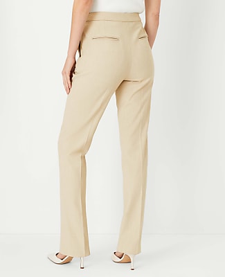The Petite Side Zip Straight Pant in Bi-Stretch