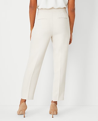 The Petite Side Zip Ankle Pant in Fluid Crepe — Curvy Fit