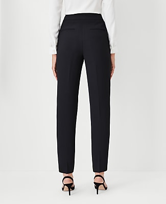 The Petite Side Zip Ankle Pant in Fluid Crepe — Curvy Fit