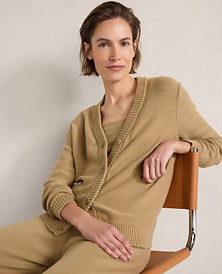 Haven Well Within Organic Cotton V-Neck Cardigan