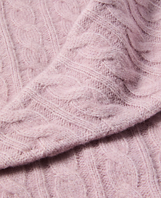 Weekend Cable Triangle Scarf