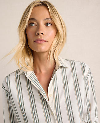 Haven Well Within The Daily Shirt in Organic Cotton Poplin Yarndye Stripe