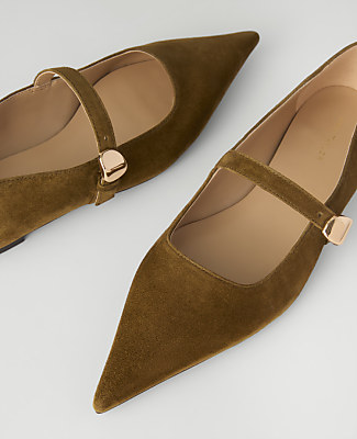 Suede Mary Jane Flat