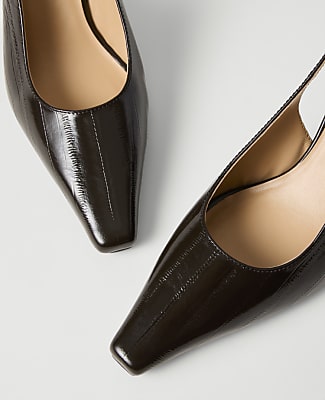 Leather Slingback Pump