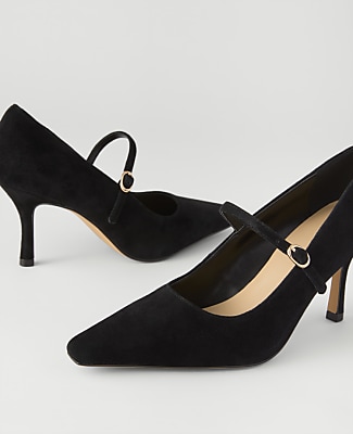 Suede Mary Jane Pump