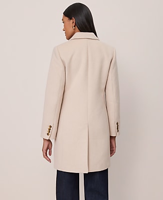 Petite Chesterfield Coat - Pale Sandalwood