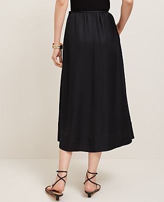 Side-Tie Midi Skirt